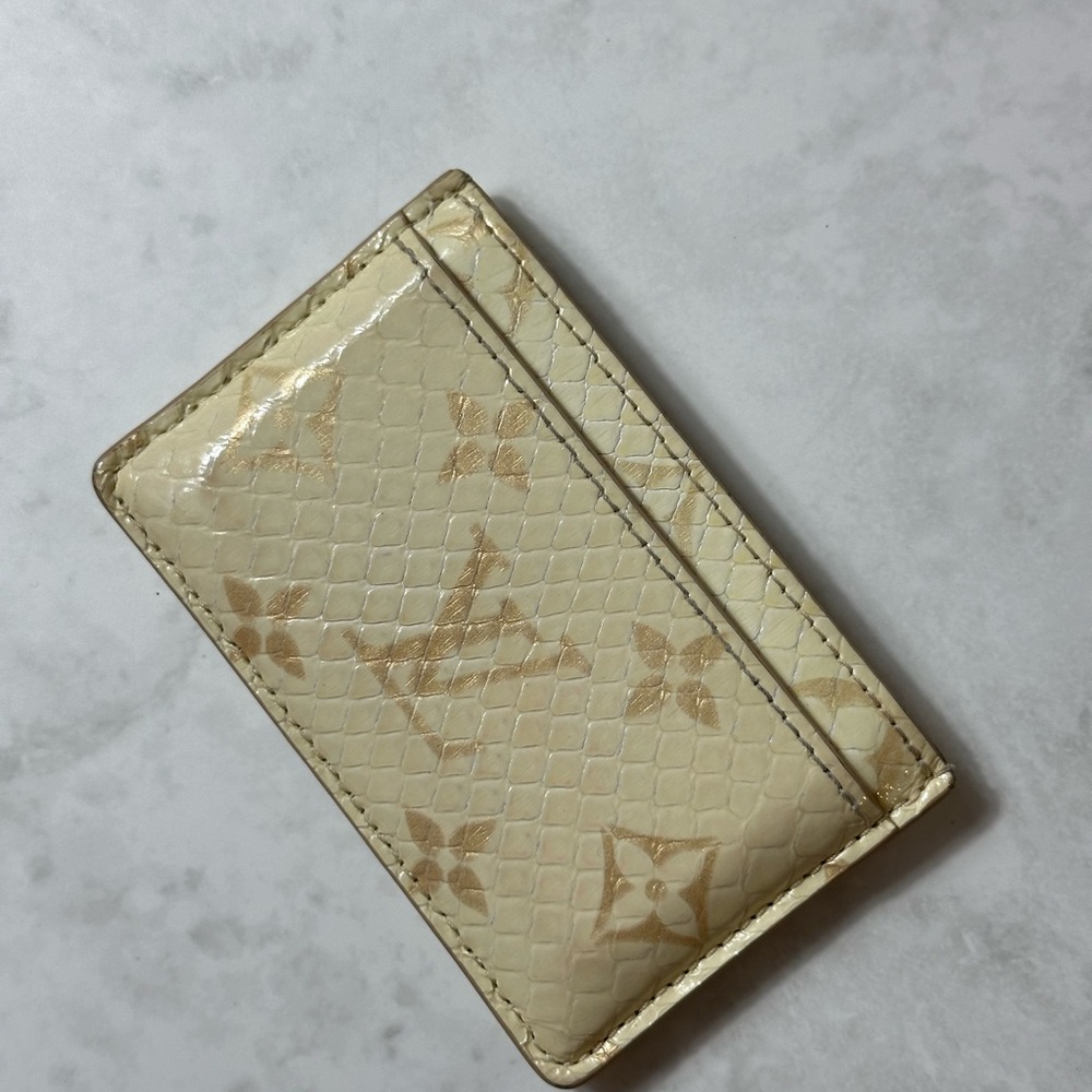 Rare Louis Vuitton Python Snakeskin Cardholder - image 2